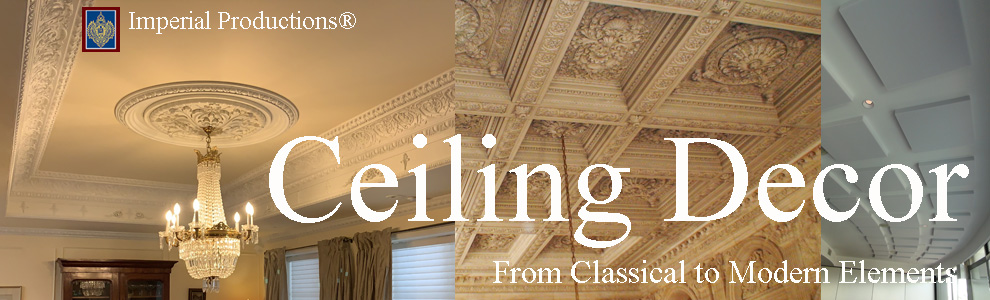 Ceiling elements from modern to classical 