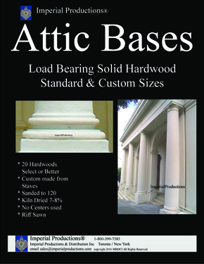 Attic bases for classical columns Canada$ catalog