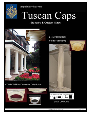 Tuscan capitals for columns Canada$ catalog